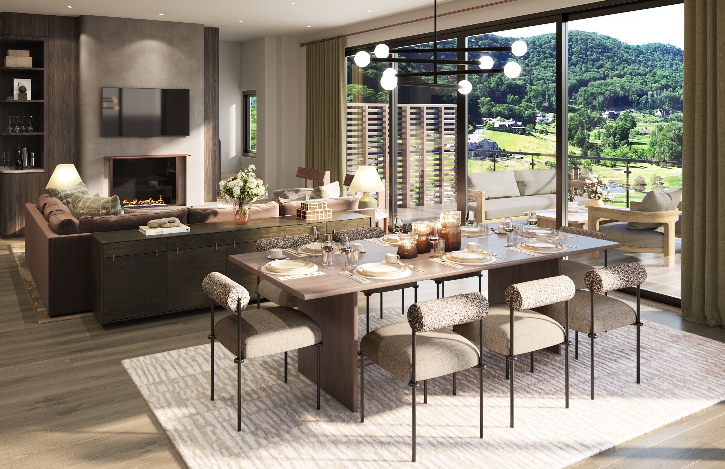 High Rise Interior Renders High-End 3D Architectural Rendering for Luxury Interiors